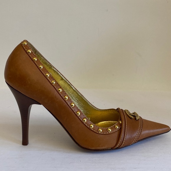 Just cavali leather classic studded pump 39.5 $800